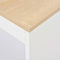 vidaXL - Bartafel - met - schap - 110x50x103 - cm - wit