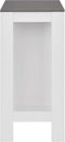 vidaXL - Bartafel - met - schap - 110x50x103 - cm - wit