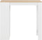 vidaXL - Bartafel - met - schap - 110x50x103 - cm - wit