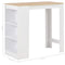 vidaXL - Bartafel - met - schap - 110x50x103 - cm - wit
