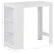 vidaXL - Bartafel - met - schap - 110x50x103 - cm - wit