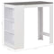 vidaXL - Bartafel - met - schap - 110x50x103 - cm - wit