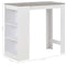 vidaXL - Bartafel - met - schap - 110x50x103 - cm - wit