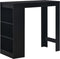 vidaXL - Bartafel - met - schap - 110x50x103 - cm - zwart
