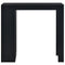 vidaXL - Bartafel - met - schap - 110x50x103 - cm - zwart