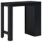 vidaXL - Bartafel - met - schap - 110x50x103 - cm - zwart