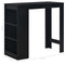 vidaXL - Bartafel - met - schap - 110x50x103 - cm - zwart