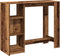 vidaXL - Bartafel - met - schap - 124x46x103,5 - cm - bewerkt - hout - oud - houtkleurig