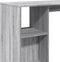 vidaXL - Bartafel - met - schap - 124x46x103,5 - cm - bewerkt - hout - grijs - sonoma