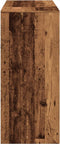 vidaXL - Bartafel - met - schap - 124x46x103,5 - cm - bewerkt - hout - oud - houtkleurig