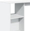 vidaXL - Bartafel - met - schap - 124x46x103,5 - cm - bewerkt - hout - wit
