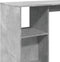 vidaXL - Bartafel - met - schap - 124x46x103,5 - cm - bewerkt - hout - betongrijs