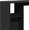 vidaXL - Bartafel - met - schap - 124x46x103,5 - cm - bewerkt - hout - zwart