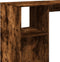 vidaXL - Bartafel - met - schap - 124x46x103,5 - cm - bewerkt - hout - gerookt - eiken