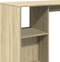 vidaXL - Bartafel - met - schap - 124x46x103,5 - cm - hout - sonoma - eikenkleur
