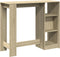 vidaXL - Bartafel - met - schap - 124x46x103,5 - cm - hout - sonoma - eikenkleur