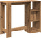 vidaXL - Bartafel - met - schap - 124x46x103,5 - cm - hout - artisanaal - eikenkleurig