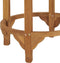 vidaXL - Bartafel - Ø60 - cm - massief - teakhout