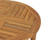 vidaXL - Bartafel - Ø60 - cm - massief - teakhout