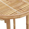 vidaXL - Bartafel - voor - buiten - Rond - Ø55x100 - cm - bamboe
