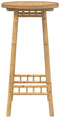 vidaXL - Bartafel - voor - buiten - Rond - Ø55x100 - cm - bamboe