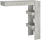 vidaXL - Bartafel - wandgemonteerd - 102x45x103,5 - cm - bewerkt - hout - grijs
