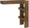 vidaXL - Bartafel - wandgemonteerd - 102x45x103,5 - cm - bewerkt - hout - eikenkleur