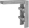 vidaXL - Bartafel - wandgemonteerd - 102x45x103,5 - cm - bewerkt - hout - grijs