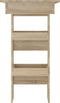 vidaXL - Bartafel - wandgemonteerd - 102x45x103,5 - cm - bewerkt - hout - eikenkleur