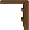 vidaXL - Bartafel - wandgemonteerd - 102x45x103,5 - cm - bewerkt - hout - bruineiken