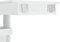 vidaXL - Bartafel - wandgemonteerd - 102x45x103,5 - cm - bewerkt - hout - wit