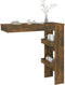 vidaXL - Bartafel - wandgemonteerd - 102x45x103,5 - cm - bewerkt - hout - eikenkleur
