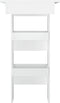 vidaXL - Bartafel - wandgemonteerd - 102x45x103,5 - cm - bewerkt - hout - wit