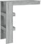 vidaXL - Bartafel - wandgemonteerd - 102x45x103,5 - cm - bewerkt - hout - grijs