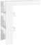 vidaXL - Bartafel - wandgemonteerd - 102x45x103,5 - cm - bewerkt - hout - wit