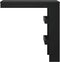 vidaXL - Bartafel - wandgemonteerd - 102x45x103,5 - cm - bewerkt - hout - zwart