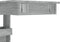 vidaXL - Bartafel - wandgemonteerd - 102x45x103,5 - cm - bewerkt - hout - grijs