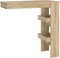 vidaXL - Bartafel - wandgemonteerd - 102x45x103,5 - cm - bewerkt - hout - eikenkleur