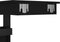 vidaXL - Bartafel - wandgemonteerd - 102x45x103,5 - cm - bewerkt - hout - zwart