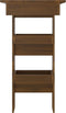 vidaXL - Bartafel - wandgemonteerd - 102x45x103,5 - cm - bewerkt - hout - bruineiken