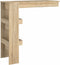 vidaXL - Bartafel - wandgemonteerd - 102x45x103,5 - cm - bewerkt - hout - eikenkleur