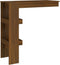vidaXL - Bartafel - wandgemonteerd - 102x45x103,5 - cm - bewerkt - hout - bruineiken