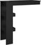 vidaXL - Bartafel - wandgemonteerd - 102x45x103,5 - cm - bewerkt - hout - zwart