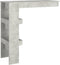 vidaXL - Bartafel - wandgemonteerd - 102x45x103,5 - cm - bewerkt - hout - grijs