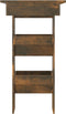 vidaXL - Bartafel - wandgemonteerd - 102x45x103,5 - cm - bewerkt - hout - eikenkleur