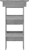 vidaXL - Bartafel - wandgemonteerd - 102x45x103,5 - cm - bewerkt - hout - grijs