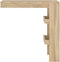 vidaXL - Bartafel - wandgemonteerd - 102x45x103,5 - cm - bewerkt - hout - eikenkleur
