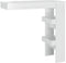 vidaXL - Bartafel - wandgemonteerd - 102x45x103,5 - cm - hout - hoogglans - wit