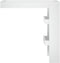 vidaXL - Bartafel - wandgemonteerd - 102x45x103,5 - cm - hout - hoogglans - wit