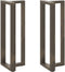 vidaXL - Bartafelpoten - 2 - st - T-vormig - 40x35x(110-111) - cm - staal - naturel